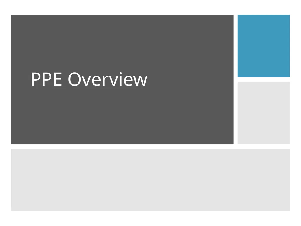 Personal Protective Equipment (PPE) DATE PLACE - slide 4 of 46