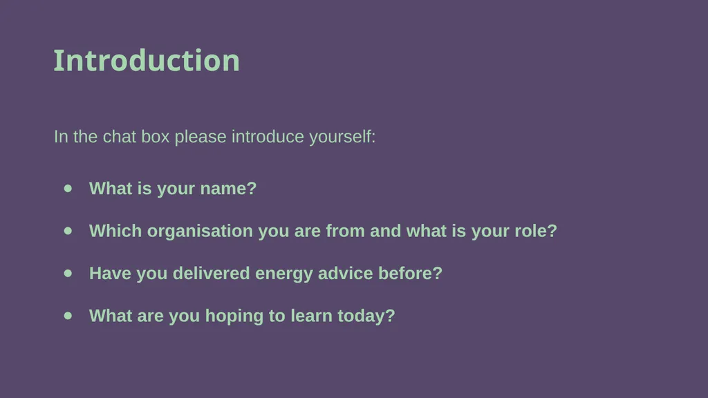Big Energy Saving Network Training Presentation - slide 2 of 44