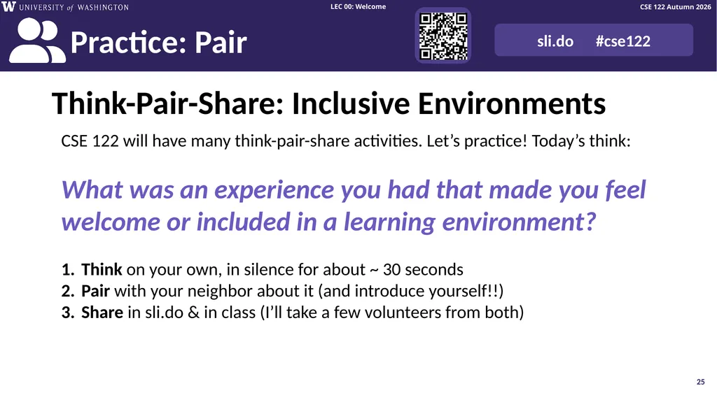 Welcome! Talk to your neighbors: Introduce - slide 25 of 37