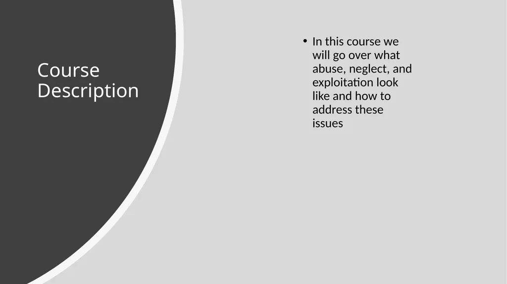 Abuse, Neglect, and Exploitation Helping Restore - slide 2 of 16