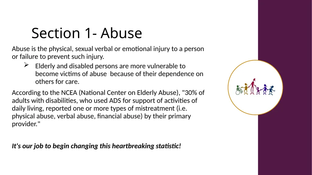 Abuse, Neglect, and Exploitation Helping Restore - slide 7 of 16