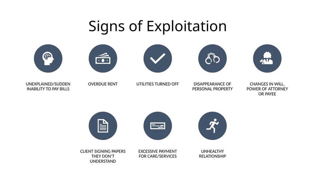 Abuse, Neglect, and Exploitation Helping Restore - slide 15 of 16
