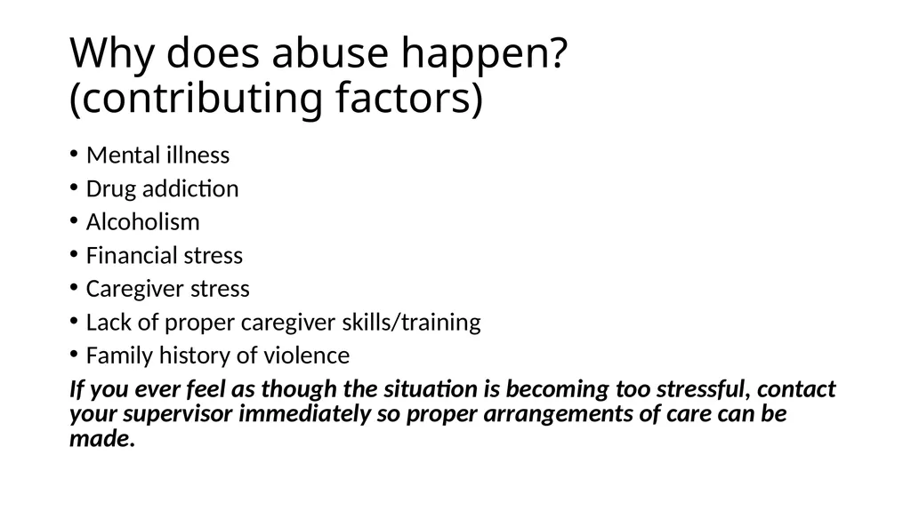 Abuse, Neglect, and Exploitation Helping Restore - slide 10 of 16