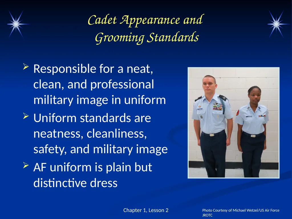 The Military Uniform and Appearance Standards - slide 13 of 26