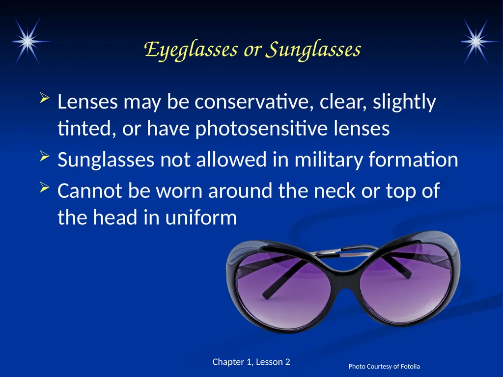 The Military Uniform and Appearance Standards - slide 15 of 26