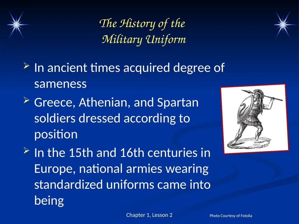 The Military Uniform and Appearance Standards - slide 4 of 26