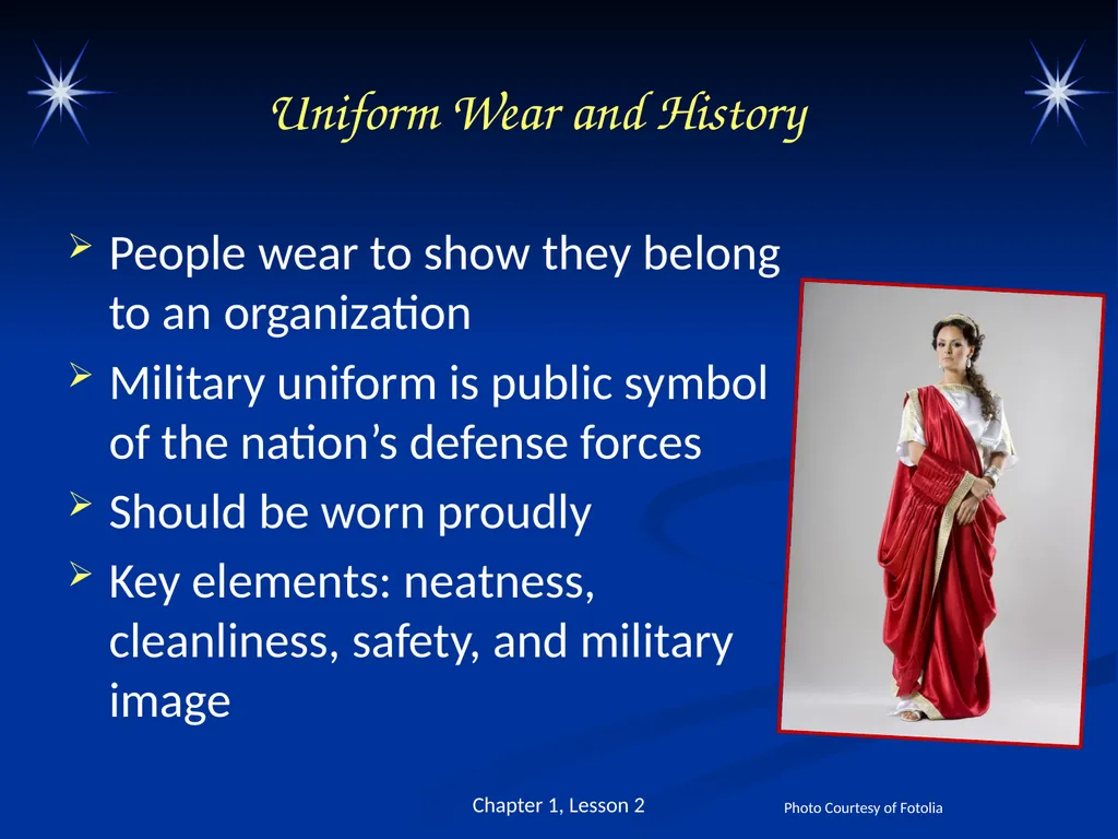 The Military Uniform and Appearance Standards - slide 3 of 26