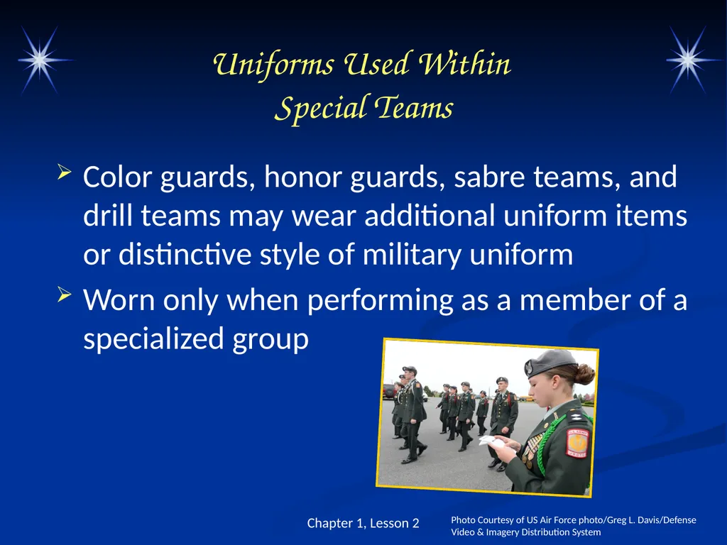 The Military Uniform and Appearance Standards - slide 12 of 26