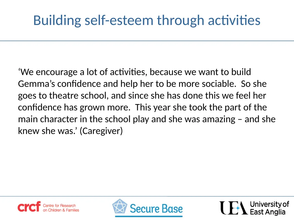 SESSION 3 Acceptance –building the child’s self - slide 14 of 21