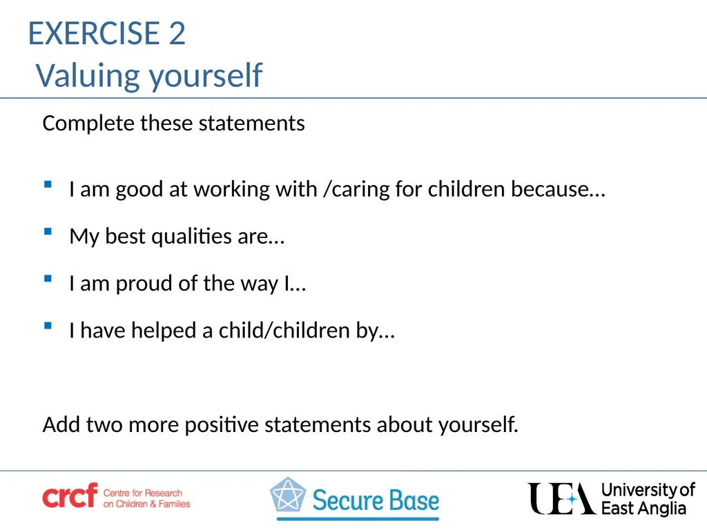 SESSION 3 Acceptance –building the child’s self - slide 9 of 21