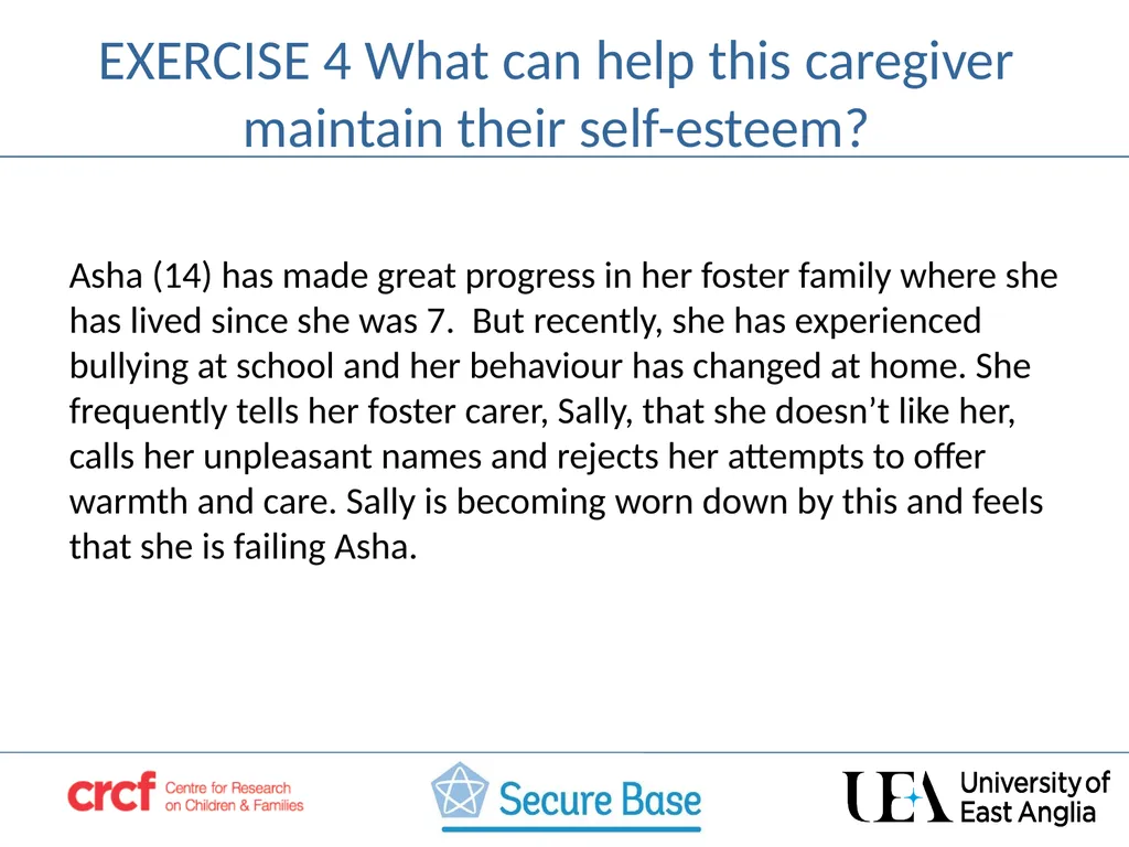 SESSION 3 Acceptance –building the child’s self - slide 18 of 21