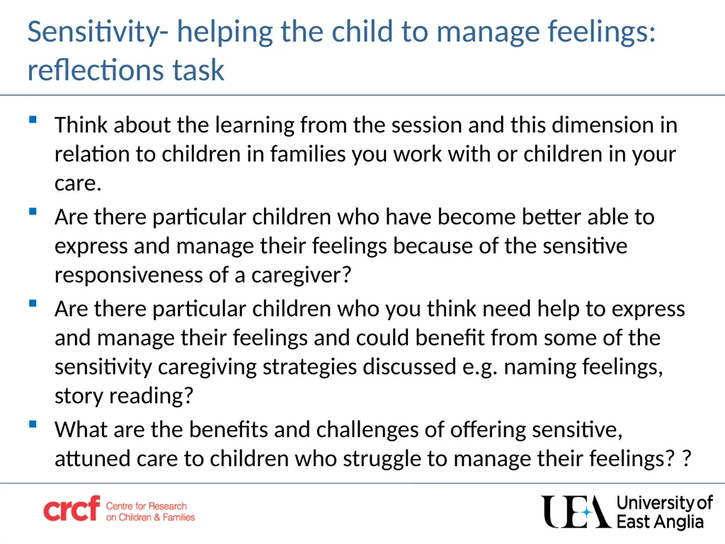 SESSION 3 Acceptance –building the child’s self - slide 3 of 21