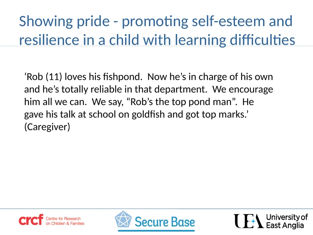 SESSION 3 Acceptance –building the child’s self - slide 15 of 21