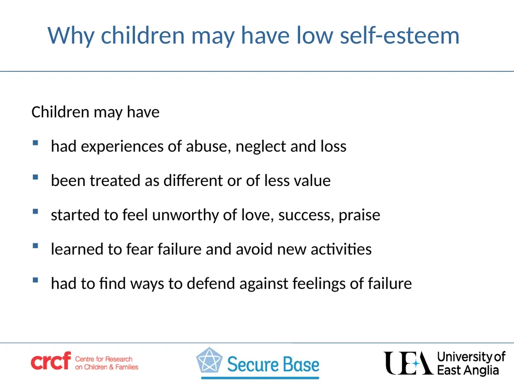 SESSION 3 Acceptance –building the child’s self - slide 5 of 21