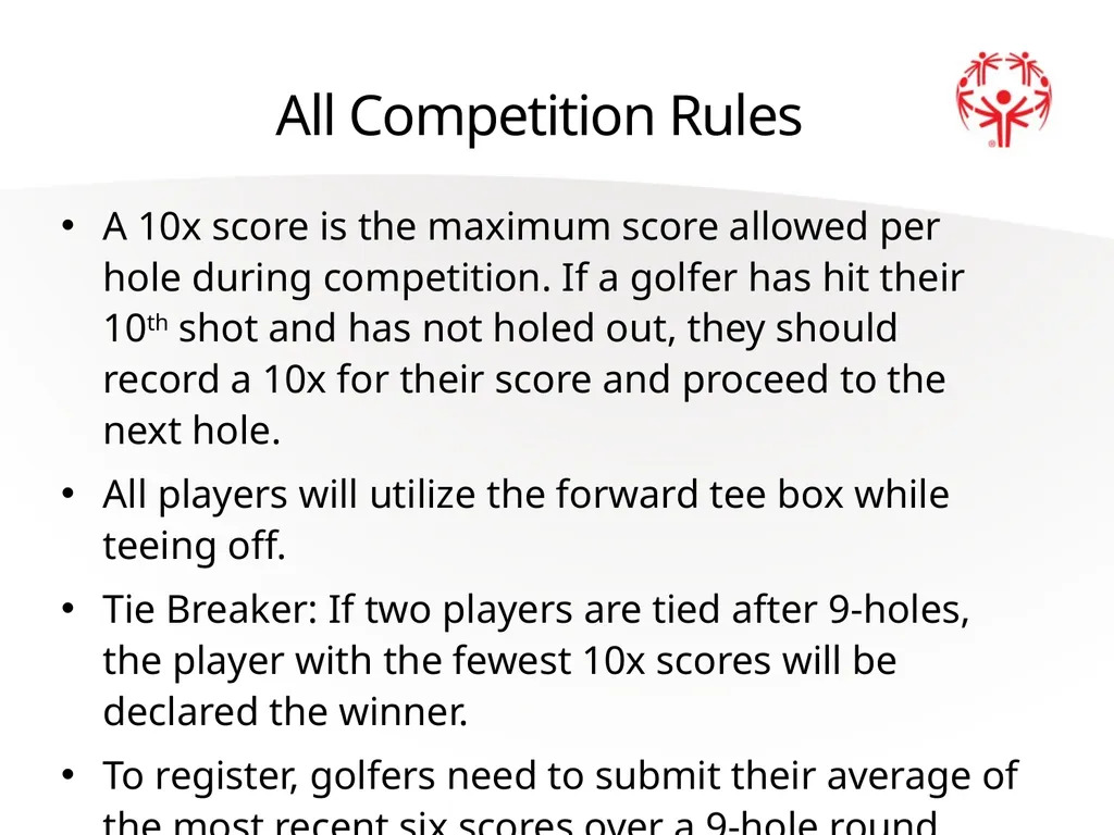 Golf Official Rules Level 1 Individual Skills - slide 6 of 27
