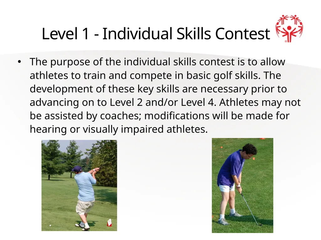 Golf Official Rules Level 1 Individual Skills - slide 13 of 27