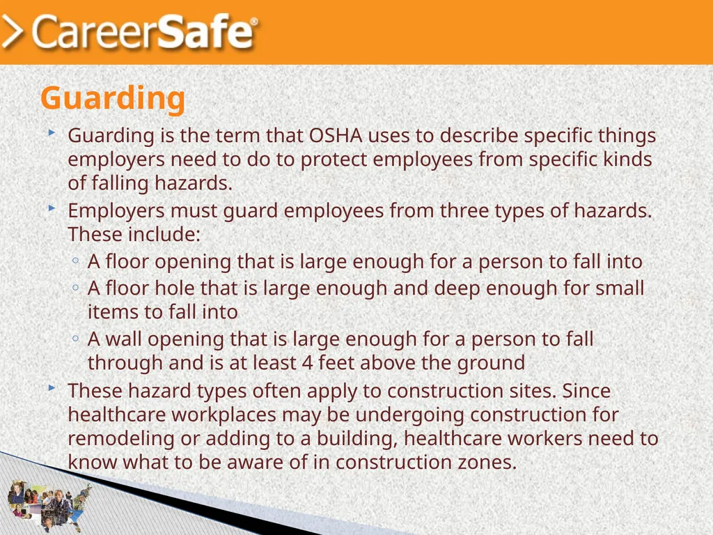 www.CareerSafeOnline.com Walking and Working - slide 33 of 39