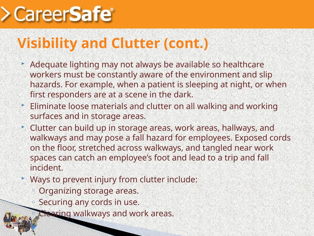 www.CareerSafeOnline.com Walking and Working - slide 23 of 39