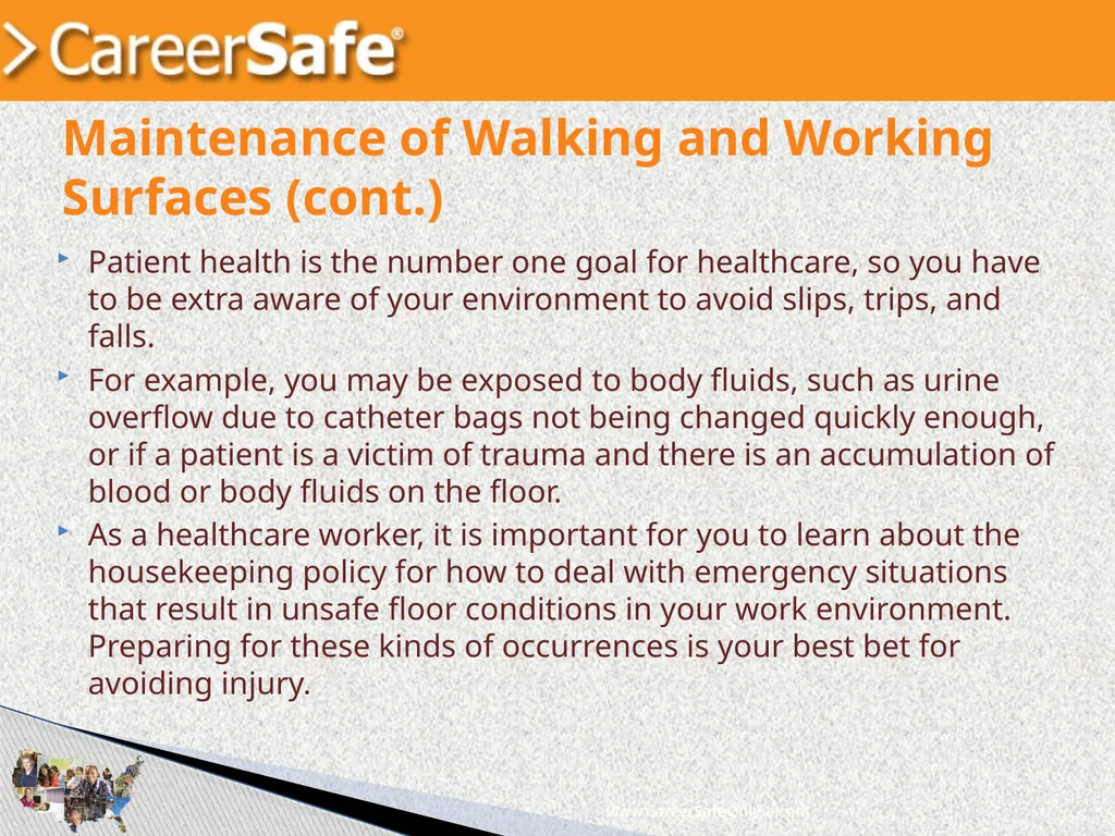 www.CareerSafeOnline.com Walking and Working - slide 12 of 39
