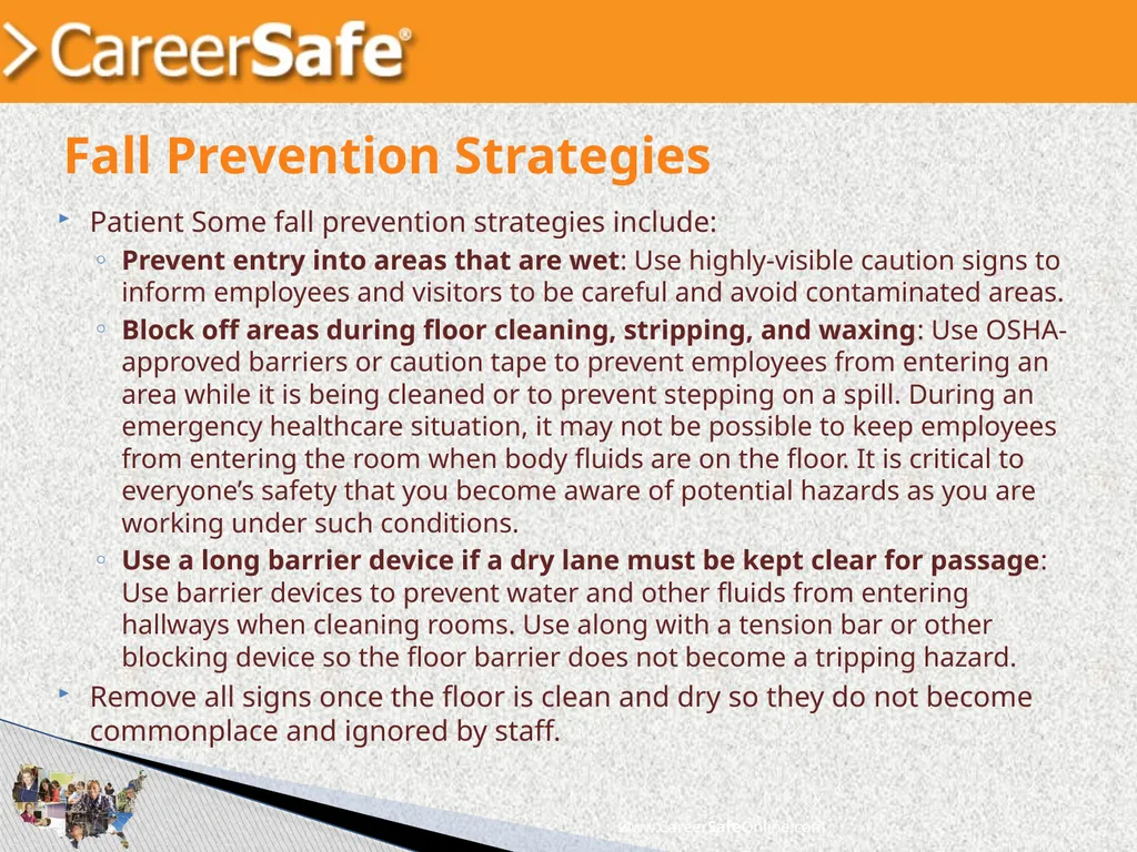 www.CareerSafeOnline.com Walking and Working - slide 13 of 39