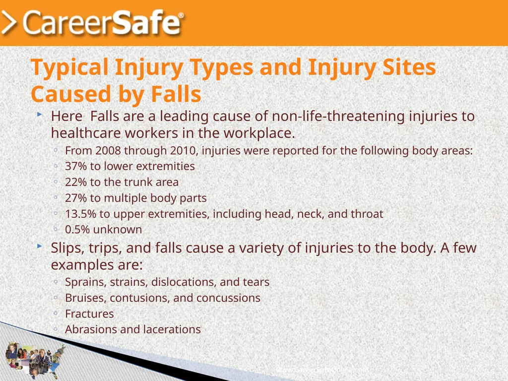 www.CareerSafeOnline.com Walking and Working - slide 4 of 39