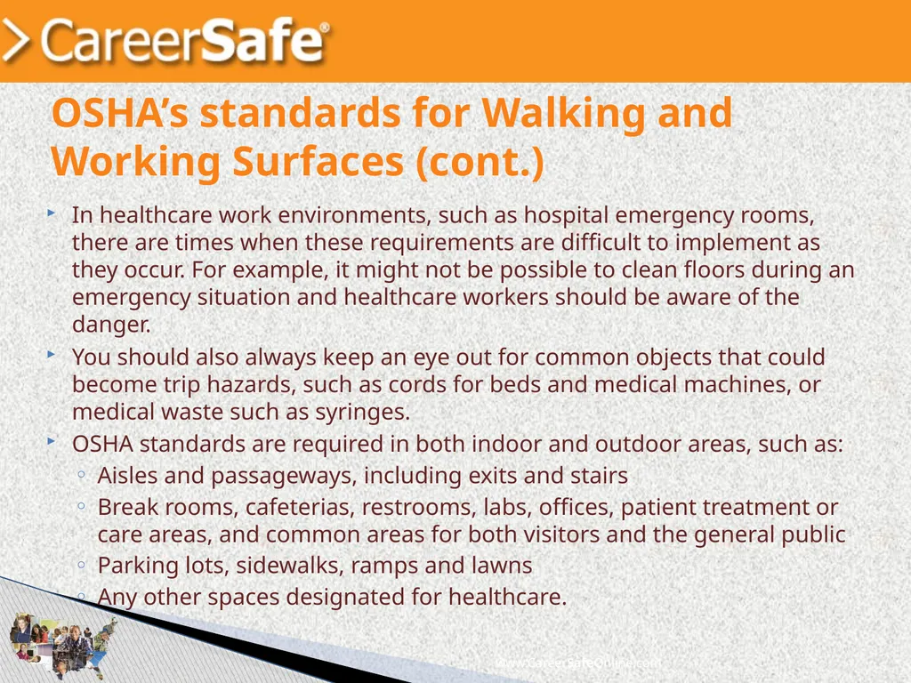 www.CareerSafeOnline.com Walking and Working - slide 6 of 39