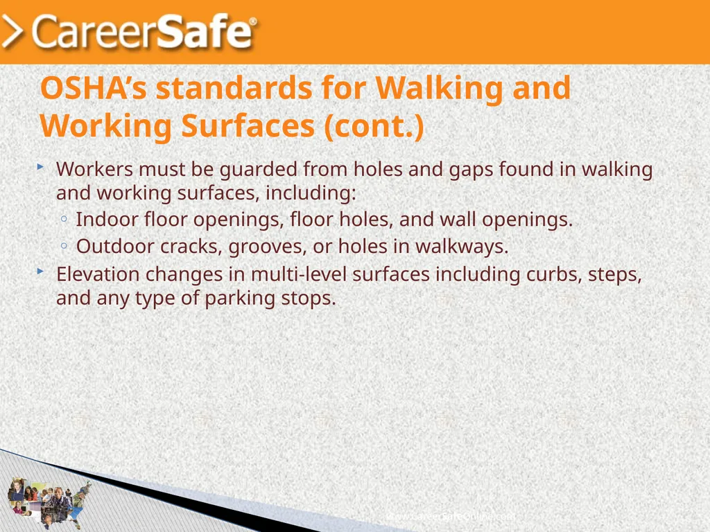 www.CareerSafeOnline.com Walking and Working - slide 7 of 39