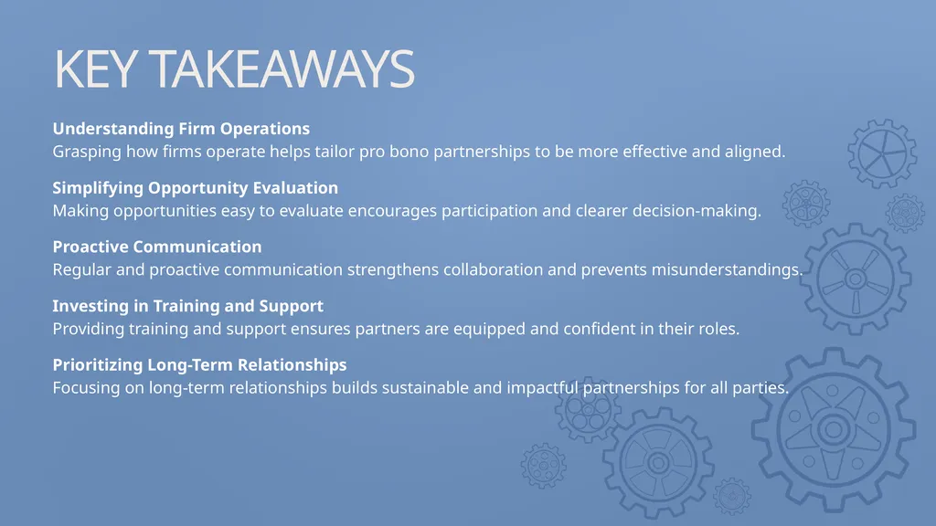 DEVELOPING THE RELATIONSHIP BETWEEN LAW FIRMS, LAW - slide 26 of 27