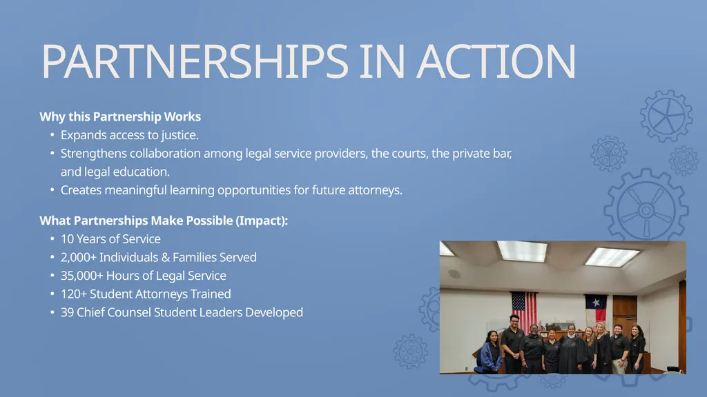 DEVELOPING THE RELATIONSHIP BETWEEN LAW FIRMS, LAW - slide 15 of 27
