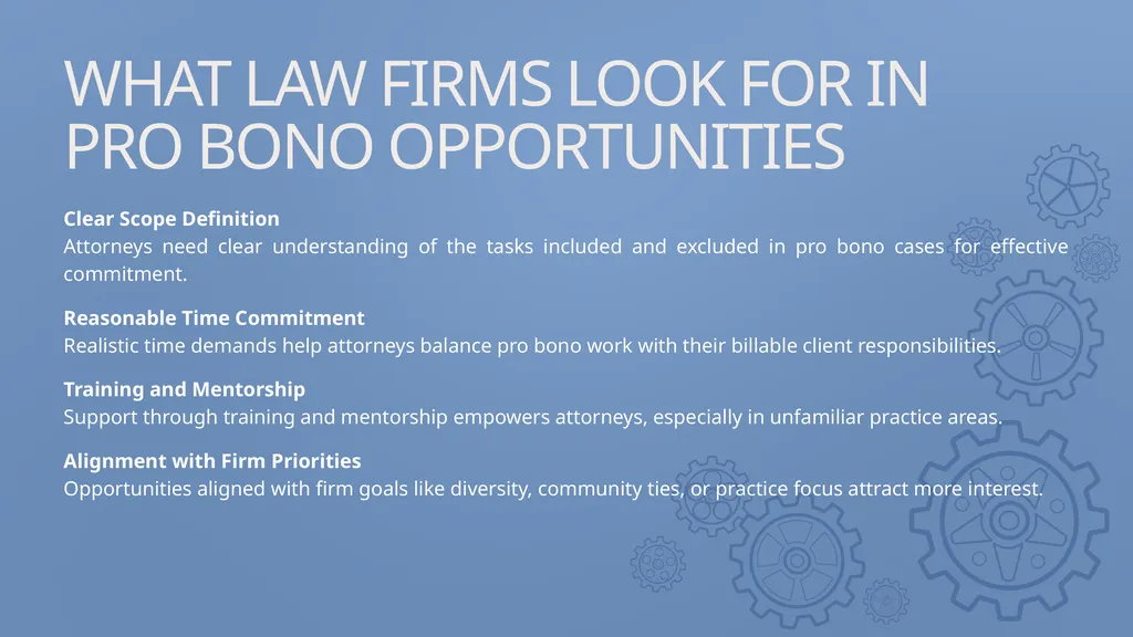 DEVELOPING THE RELATIONSHIP BETWEEN LAW FIRMS, LAW - slide 19 of 27