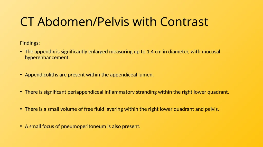 Acute Appendicitis Tyler Klee University of - slide 10 of 30