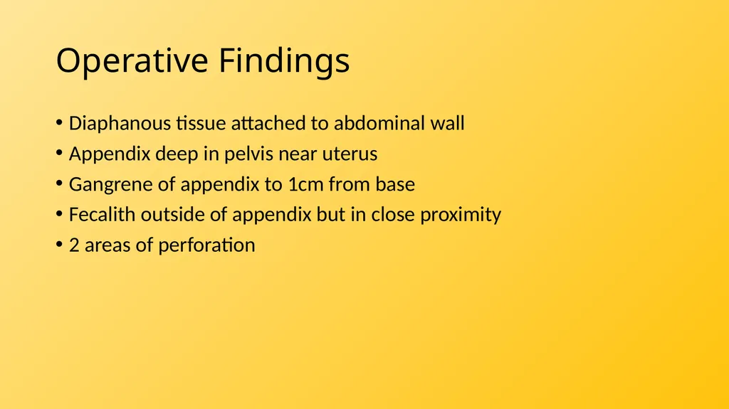Acute Appendicitis Tyler Klee University of - slide 17 of 30
