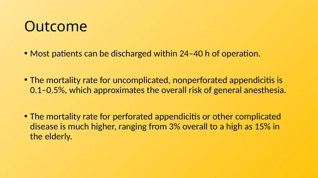 Acute Appendicitis Tyler Klee University of - slide 29 of 30
