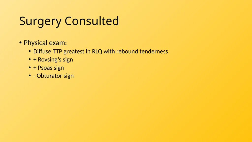 Acute Appendicitis Tyler Klee University of - slide 15 of 30