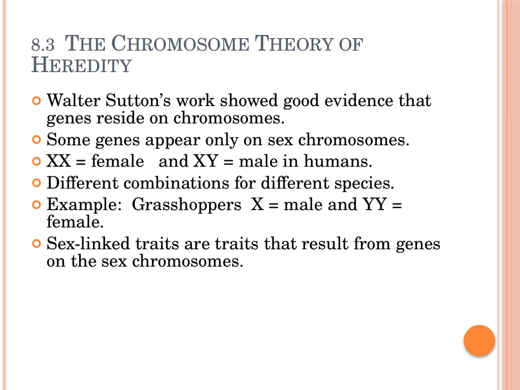 Biology Chapter 8 Heredity 8.1 Objectives Discuss - slide 21 of 23