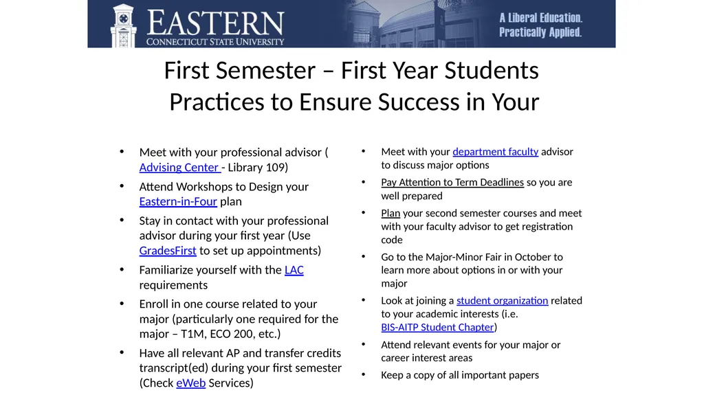 Those Who Are Eastern . . . Welcome to the - slide 6 of 27