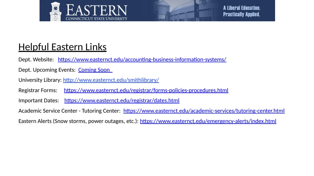 Those Who Are Eastern . . . Welcome to the - slide 25 of 27