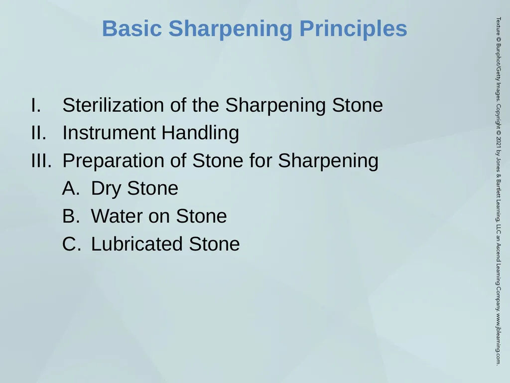 Chapter 38 Instrument Care and Sharpening Learning - slide 7 of 23