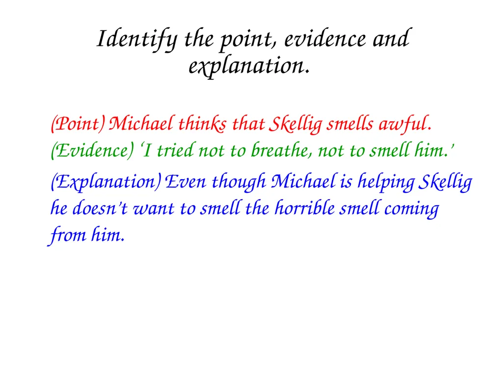 PEE Paragraphs AIM: To understand how this - slide 7 of 12