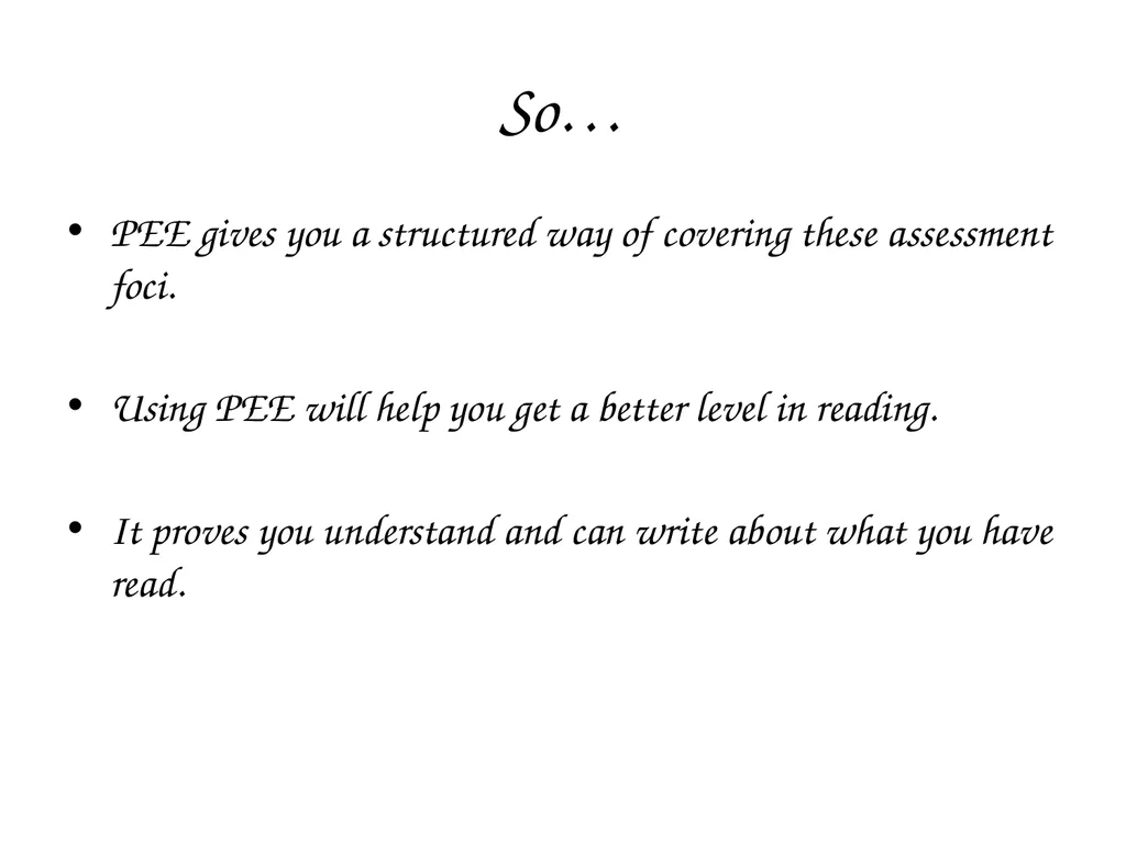 PEE Paragraphs AIM: To understand how this - slide 5 of 12