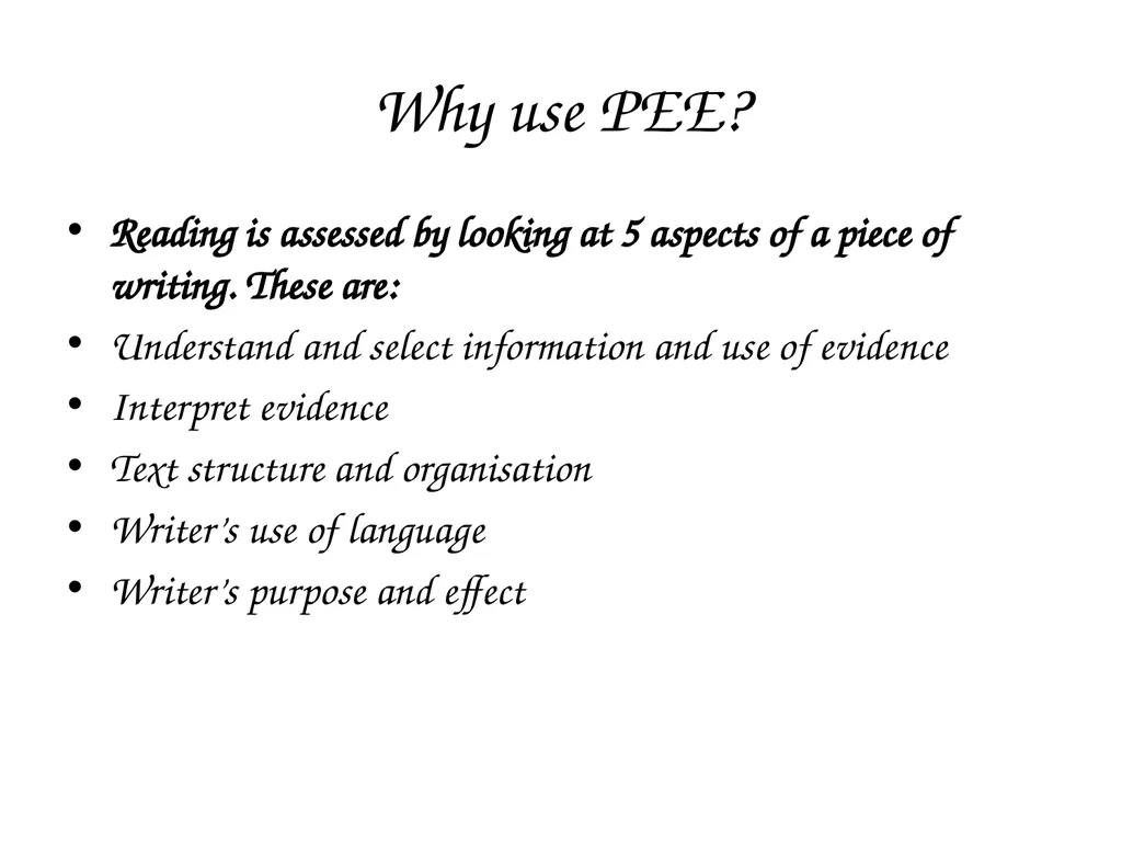 PEE Paragraphs AIM: To understand how this - slide 4 of 12