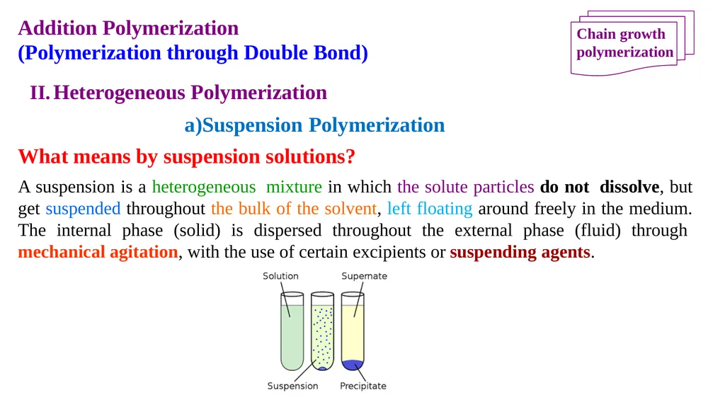 Chapter 2: General Methods for preparing Polymers - slide 105 of 156