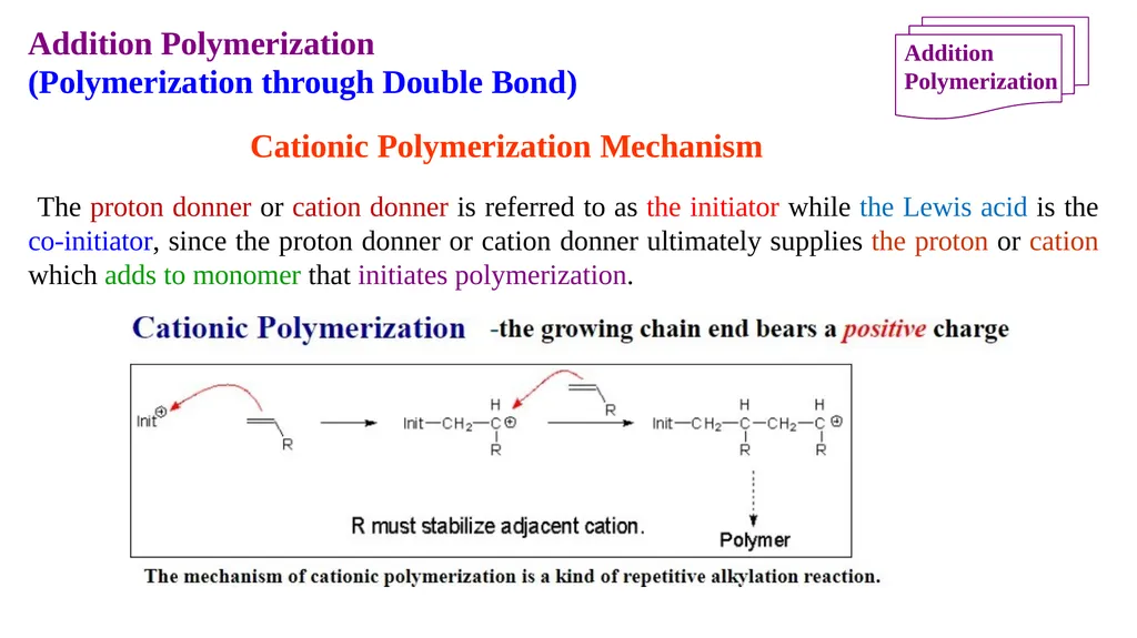 Chapter 2: General Methods for preparing Polymers - slide 125 of 156