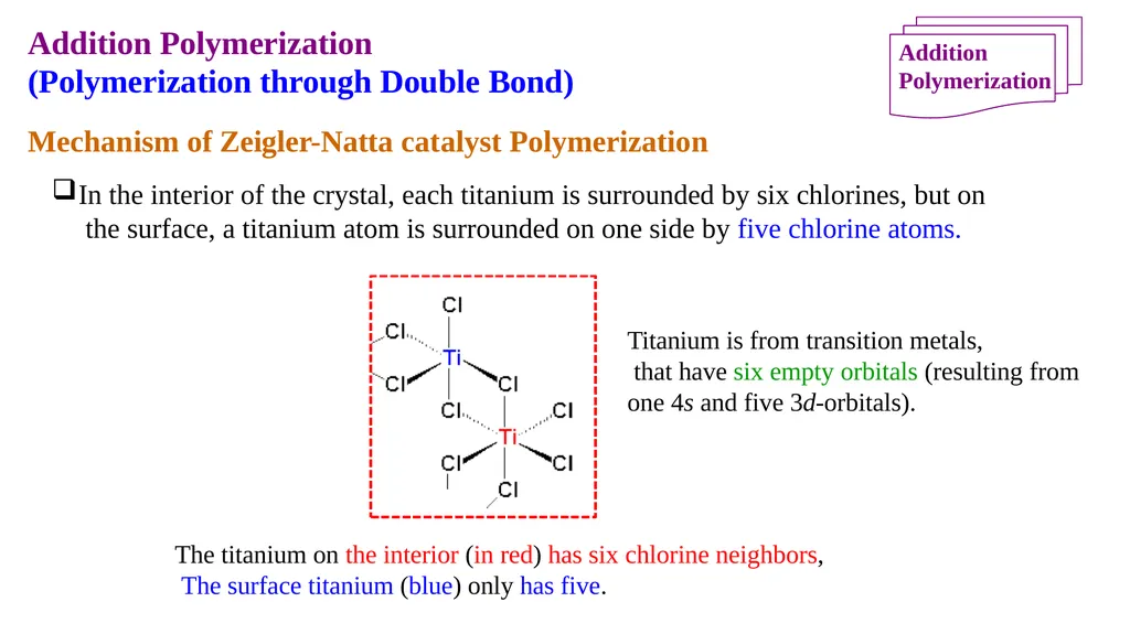 Chapter 2: General Methods for preparing Polymers - slide 133 of 156