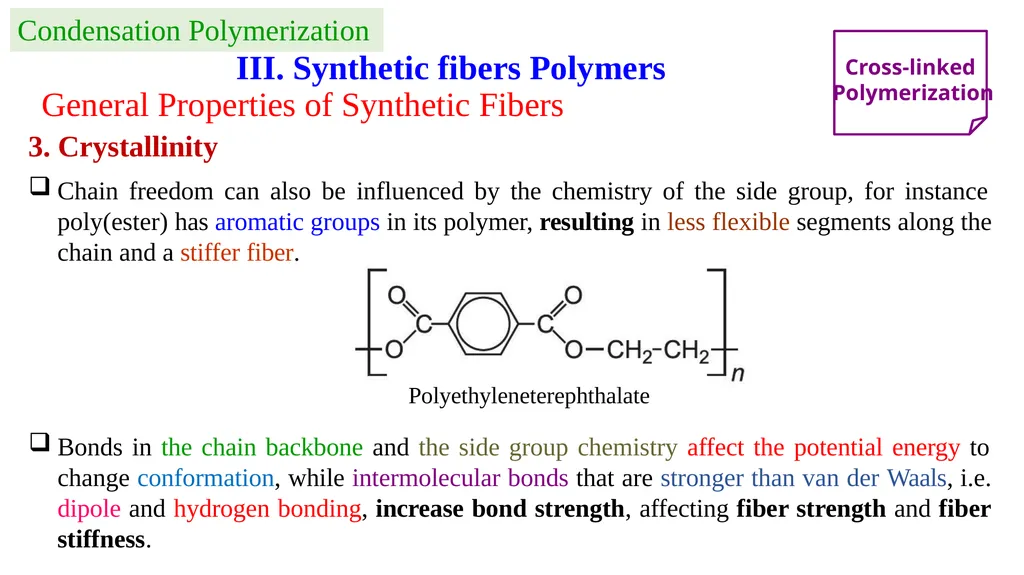 Chapter 2: General Methods for preparing Polymers - slide 70 of 156
