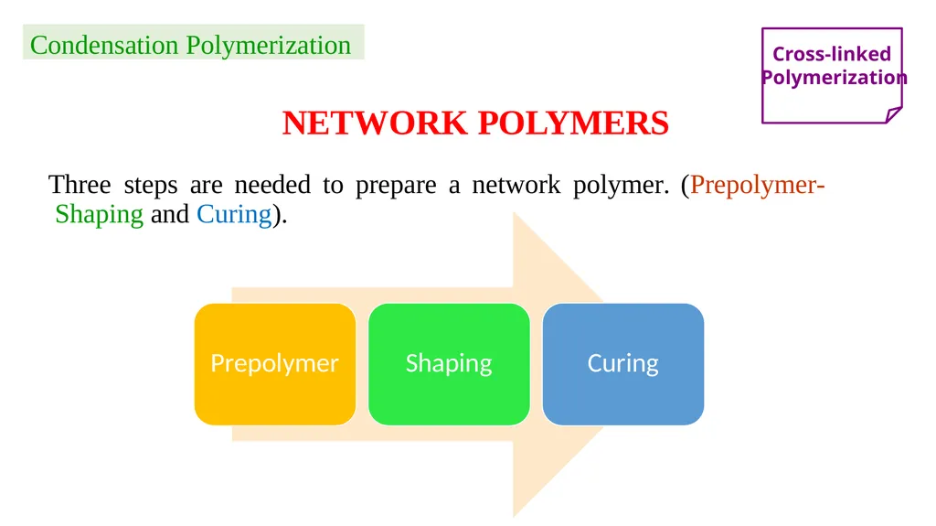 Chapter 2: General Methods for preparing Polymers - slide 31 of 156