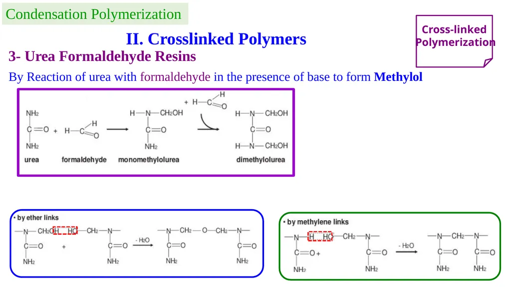 Chapter 2: General Methods for preparing Polymers - slide 41 of 156