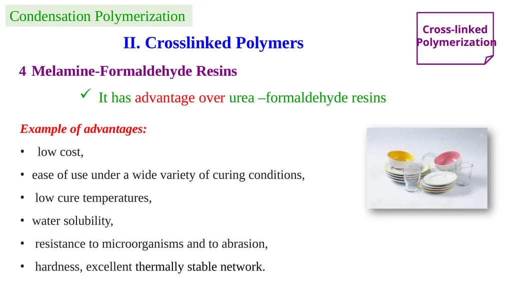 Chapter 2: General Methods for preparing Polymers - slide 46 of 156