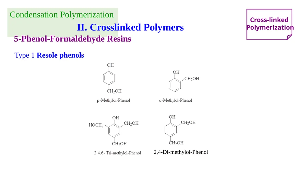 Chapter 2: General Methods for preparing Polymers - slide 49 of 156