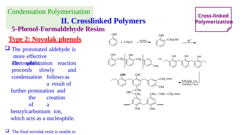 Chapter 2: General Methods for preparing Polymers - slide 53 of 156